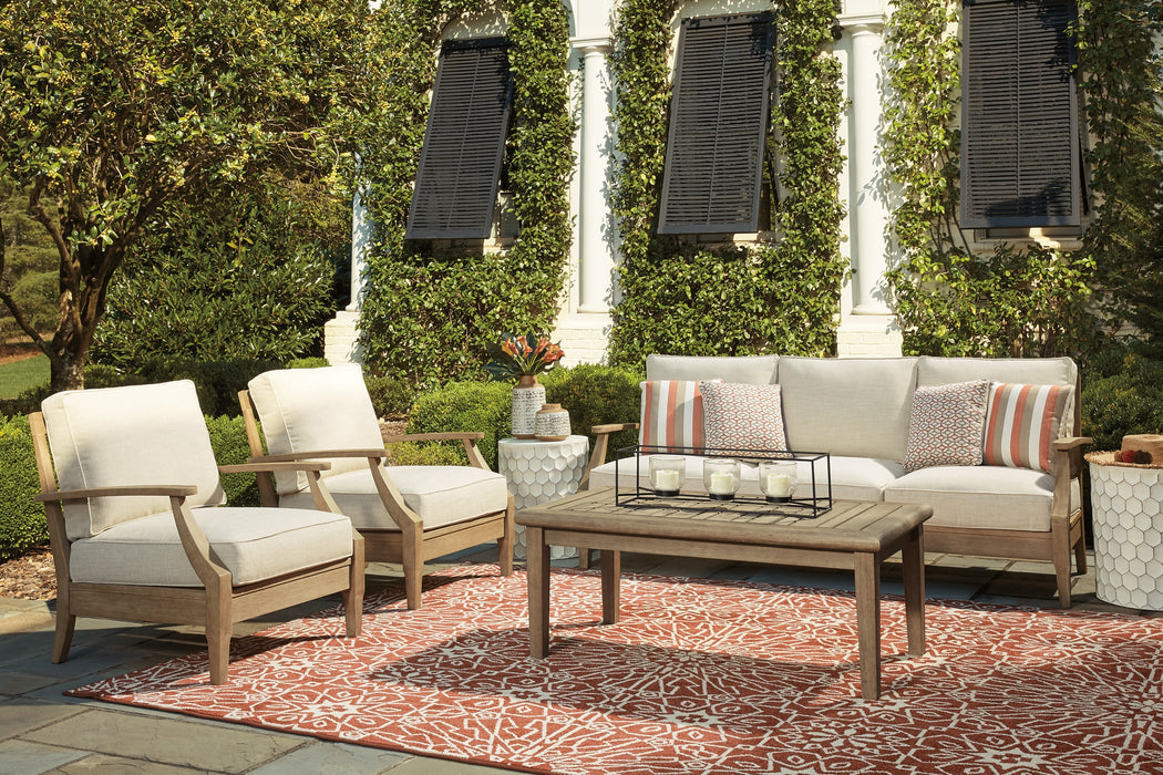 Clare View Outdoor Sofa with 2 Lounge Chairs